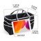 Craft and Art Organizer Tote Bag - 600D Silver Nylon Fabric Art Caddy with Pockets - for Art, Craft, Sewing, Medical, and Office Supplies Storage